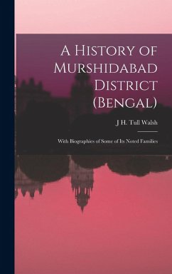 Cover A History of Murshidabad District (Bengal)