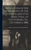 Dedication of the Monuments of the 7th, 10th and 37th Mass. Vols., at Gettysburg, Pa., October 6, 1886