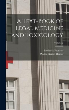 Cover A Text-Book of Legal Medicine and Toxicology; Volume 2