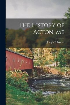Cover The History of Acton, Me