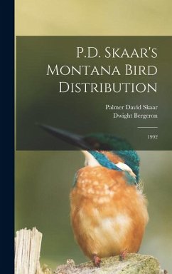 Cover P.D. Skaar's Montana Bird Distribution