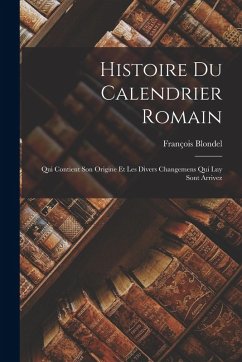 Cover Histoire Du Calendrier Romain