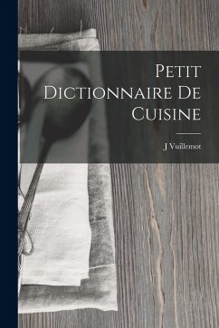 Cover Petit Dictionnaire De Cuisine