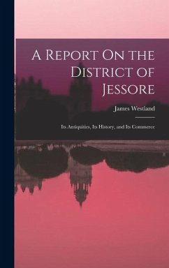 Cover A Report On the District of Jessore