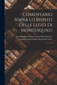 Cover Comentario Sopra Lo Spirito Delle Leggi Di Montesquieu; ...