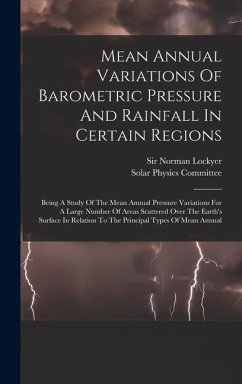 Cover Mean Annual Variations Of Barometric Pressure And Rainfall In Certain Regions