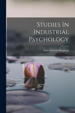 Cover Studies In Industrial Psychology
