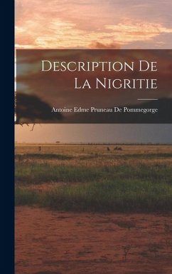 Cover Description De La Nigritie