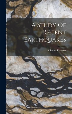Cover A Study Of Recent Earthquakes