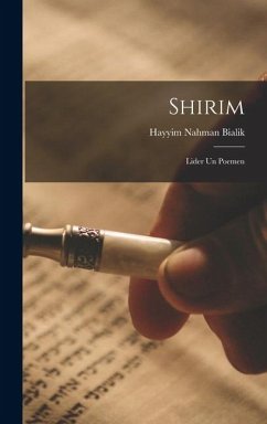 Cover Shirim: Lider un poemen