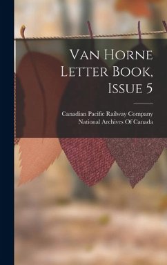 Cover Van Horne Letter Book, Issue 5