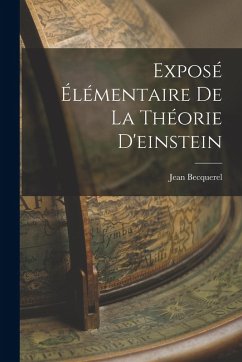 Cover Exposé Élémentaire de la Théorie D'einstein