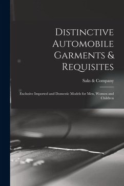 Cover Distinctive Automobile Garments & Requisites: Exclusive Imported and Domestic Models for Men, Women and Children