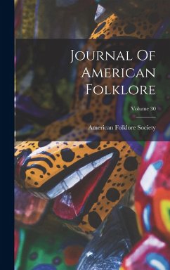 Cover Journal Of American Folklore; Volume 30