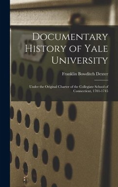 Cover Documentary History of Yale University