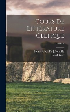 Cover Cours De Littérature Celtique; Volume 1