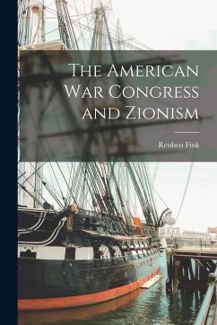Cover The American War Congress and Zionism