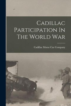 Cadillac Participation In The World War