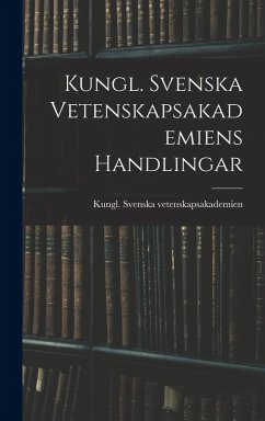Cover Kungl. Svenska Vetenskapsakademiens Handlingar