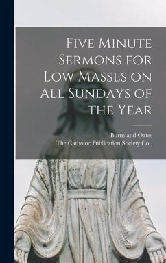 Cover Five Minute Sermons for Low Masses on all Sundays of the Year
