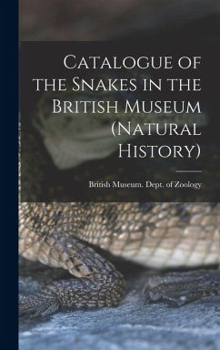 Cover Catalogue of the Snakes in the British Museum (Natural History)