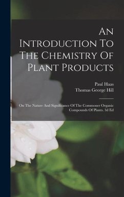 An Introduction To The Chemistry Of Plant Products - Haas, Paul