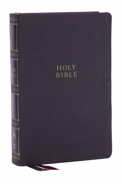 Cover KJV Holy Bible: Compact Bible with 43,000 Center-Column Cross References, Gray Leathersoft, Red Letter, Comfort Print (Thumb Indexing): King James Version