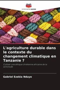 L'agriculture durable dans le contexte du changement climatique en Tanzanie ? - Nduye, Gabriel Ezekia