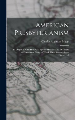 Cover American Presbyterianism