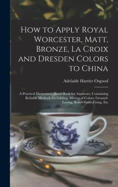How to Apply Royal Worcester, Matt, Bronze, La Croix and Dresden Colors to China: A Practical Elementary Hand-Book for Amateurs, Containing Reliable M - Osgood, Adelaide Harriet