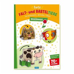 Cover Trötsch Bastelbuch Bunte Falt- und Basteltiere - Bauernhof