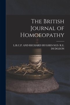 Cover The British Journal of Homoeopathy