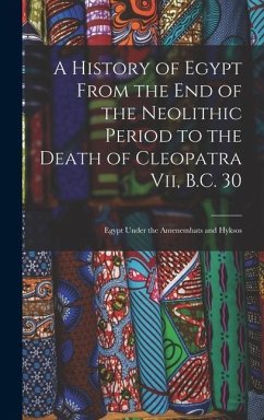 A History of Egypt From the End of the Neolithic Period to the Death of Cleopatra Vii, B.C. 30 - Anonymous