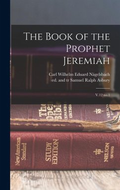 Cover The Book of the Prophet Jeremiah: V.12 no.1