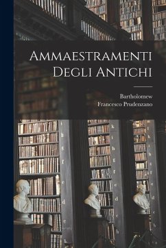 Cover Ammaestramenti Degli Antichi