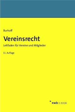 Vereinsrecht (eBook, PDF) - Burhoff, Detlef