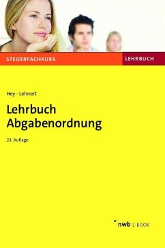 Lehrbuch Abgabenordnung (eBook, PDF) - Hey, Uta; Lehnert, Christian