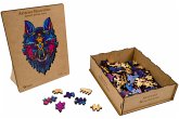 Philos 9080 - Artefakt Holzpuzzle 2in1 Wolf, 180 Teile in Holzbox