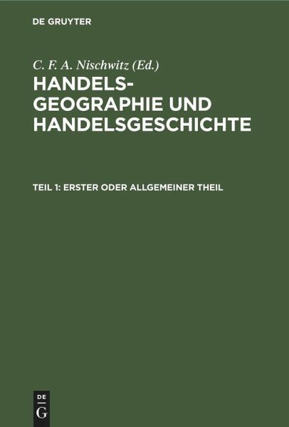 Erster oder allgemeiner Theil Erster oder allgemeiner Theil
