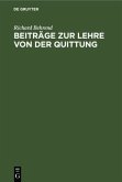 Beiträge zur Lehre von der Quittung