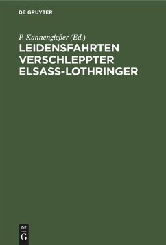 Cover Leidensfahrten verschleppter Elsaß-Lothringer