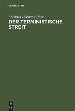 Cover Der terministische Streit