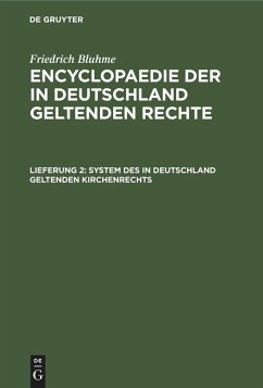 Cover System des in Deutschland geltenden Kirchenrechts