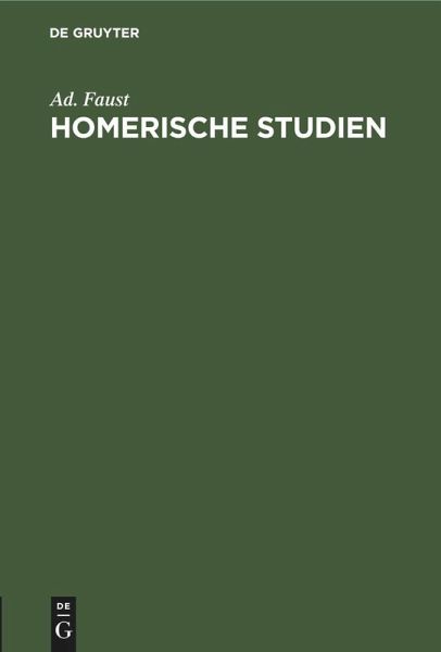 Homerische Studien Homerische Studien