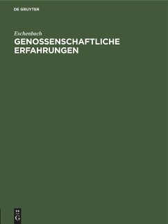 Cover Genossenschaftliche Erfahrungen