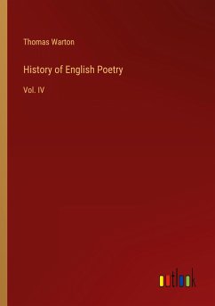 History of English Poetry - Warton, Thomas