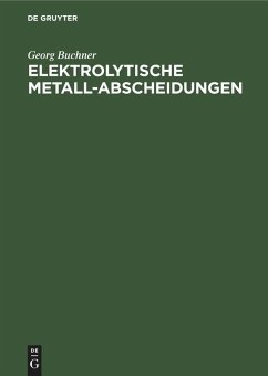 Cover Elektrolytische Metall-Abscheidungen
