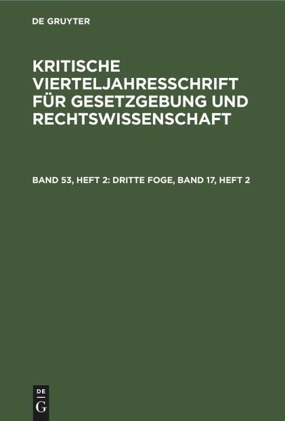 Dritte Foge, Band 17, Heft 2