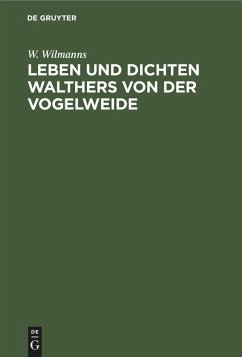 Cover Leben und Dichten Walthers von der Vogelweide