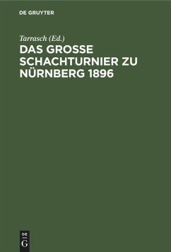 Cover Das Grosse Schachturnier zu Nürnberg 1896